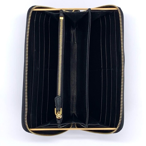 Prada Black Wallet Limited Soft Calf Embroidered - Picture 8 of 16